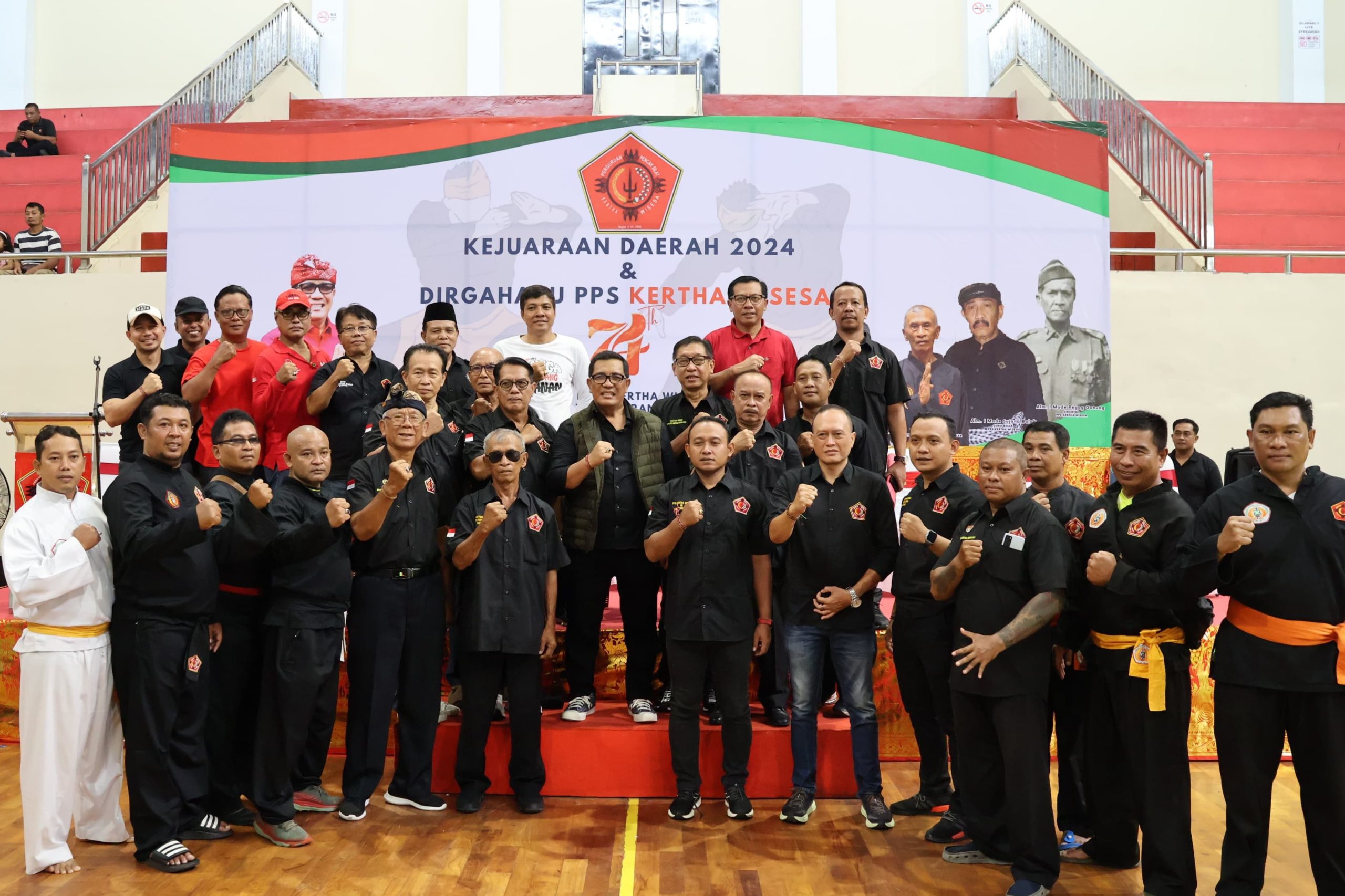 Bupati Sanjaya Buka Kejuaraan Daerah Pencak Silat Ke-VIII PPS Kertha Wisesa Bali 2024