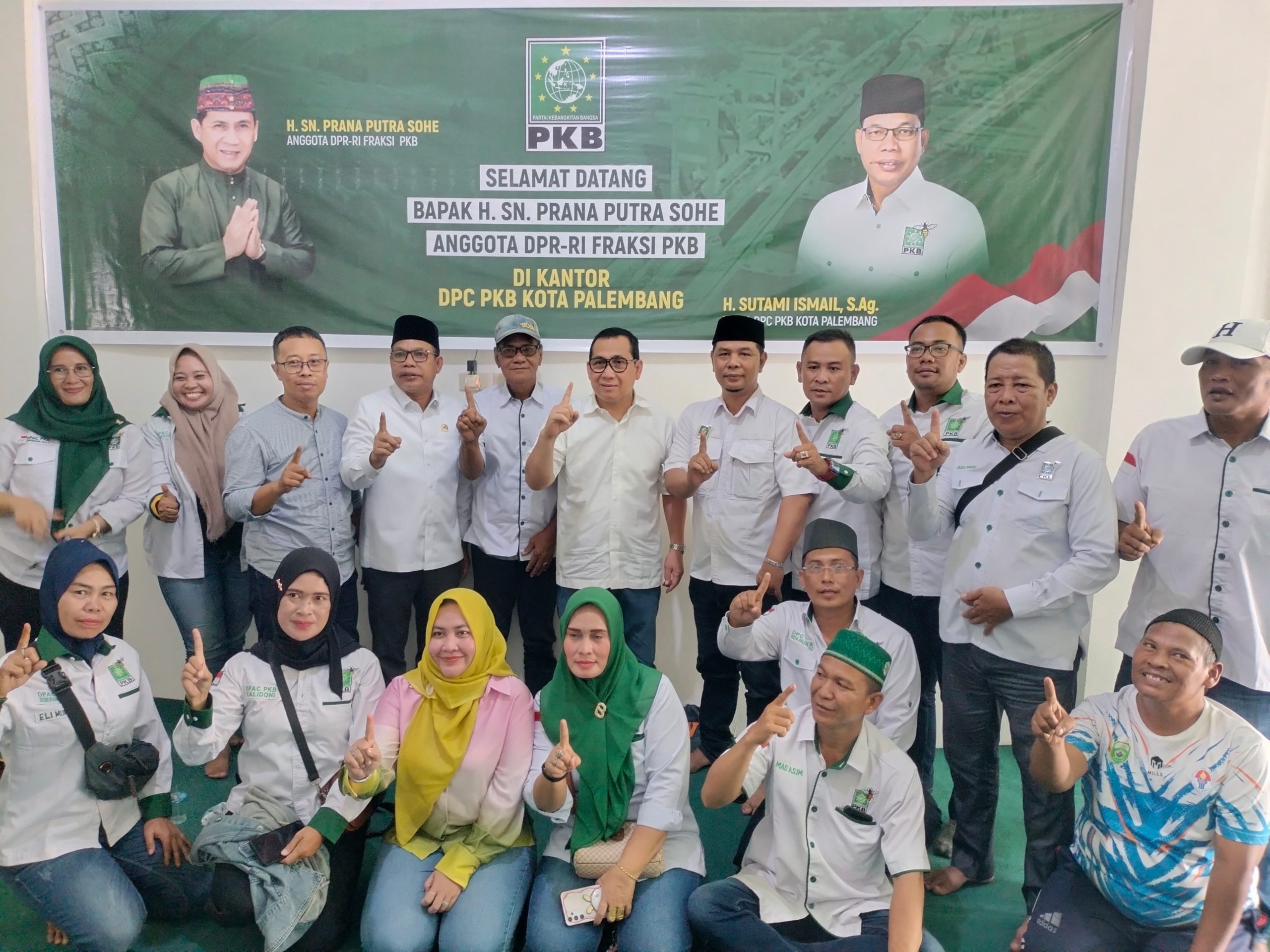 Reses Perdana, Anggota DPR RI Fraksi PKB SN Prana Putra Sohe Sambangi DPC PKB Palembang