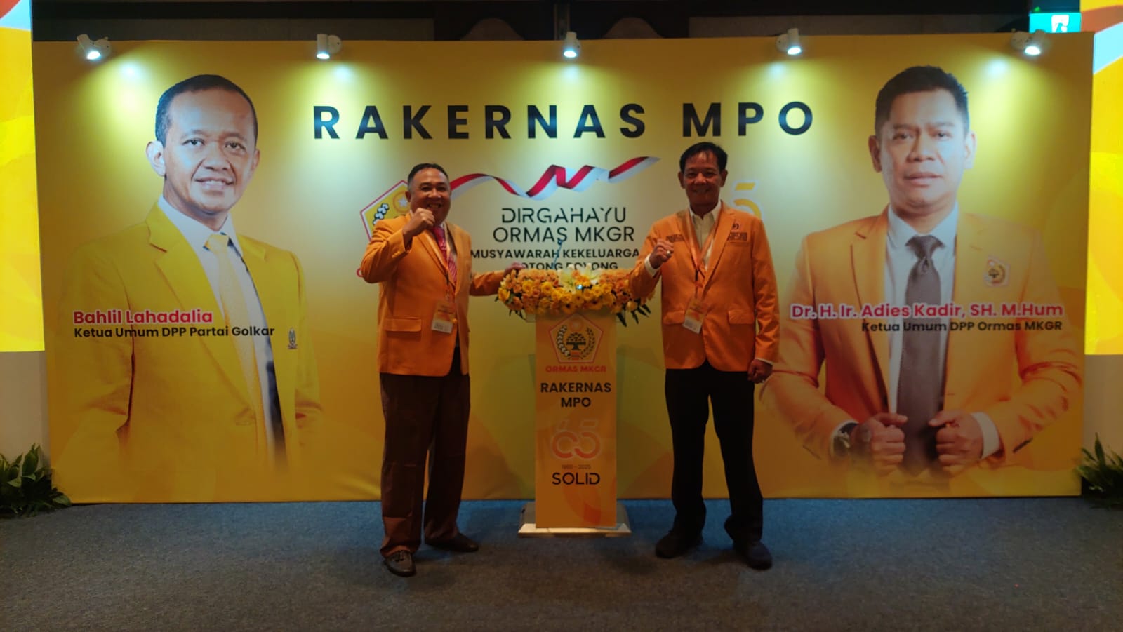 Rakernas Ormas MKGR 2025, Erwin Eka Kurniawan Siap Dukung dan Amankan DPP Golkar Dibawah Komando Bahlil Lahadalia