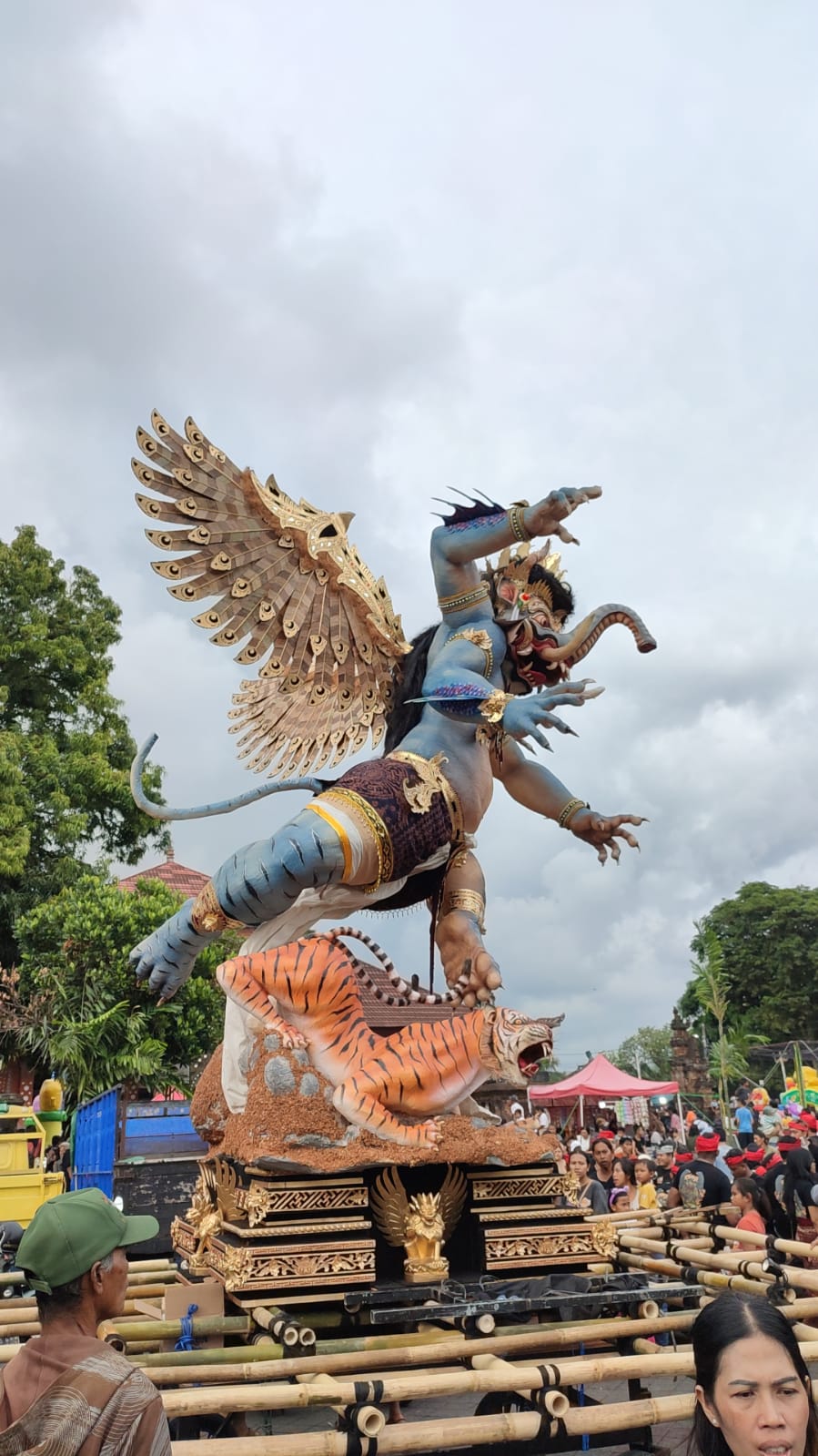 Foto: Ogoh-Ogoh Amuk Sang Wananing Bhuta Raja Milik STT Mekar Banjar Meliling Kangin, Desa Meliling, Kecamatan Kerambitan.