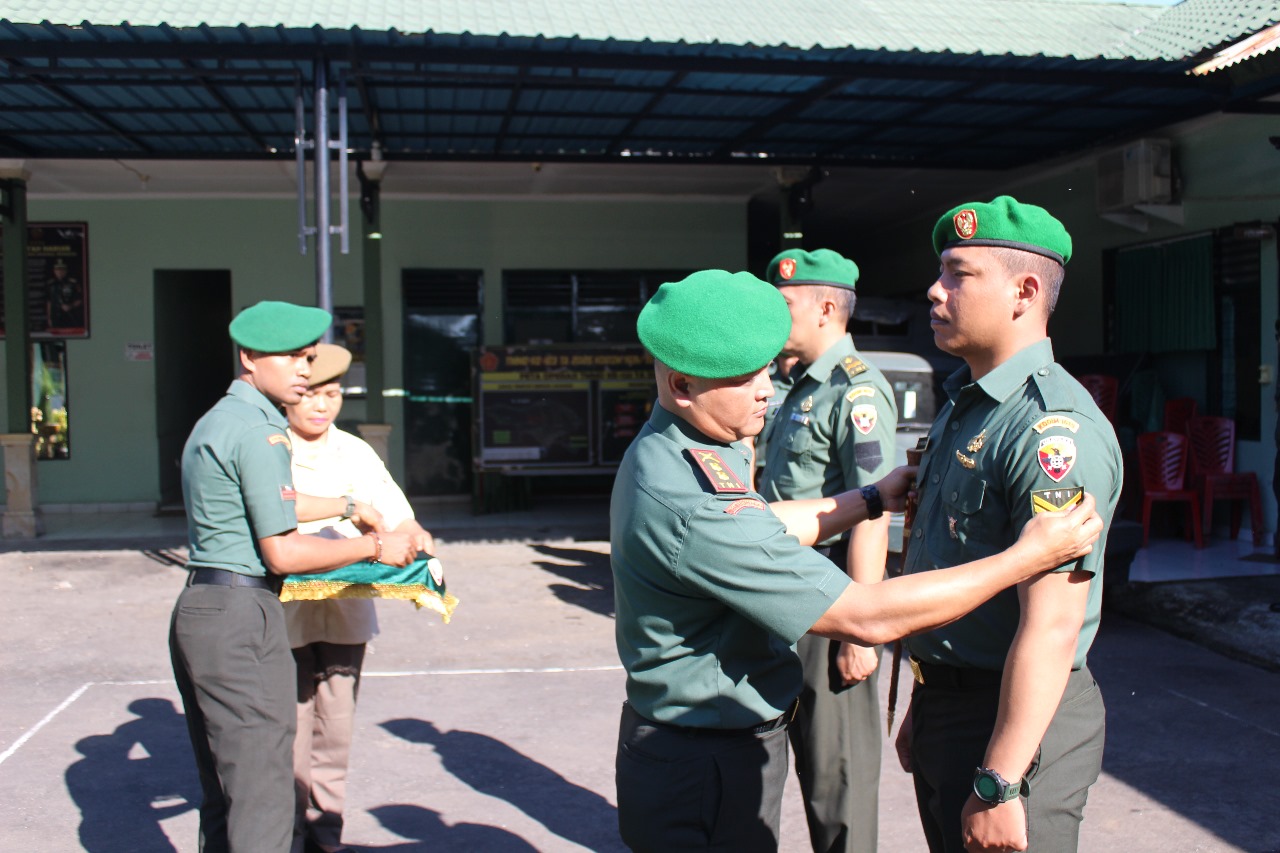 Berikan Penghargaan Kepada Prajurit, Kodim Tabanan Gelar Upacara Kenaikan Pangkat Periode  April 2025